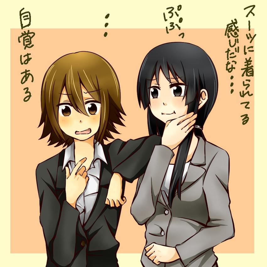 akiyama mio and tainaka ritsu (k-on!) drawn by arablue