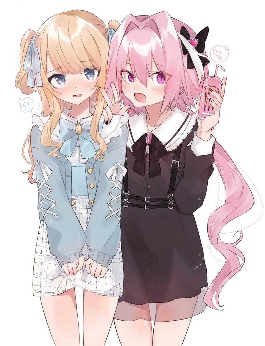 astolfo and chevalier d'eon (fate and 2 more) drawn by draw_happy_set