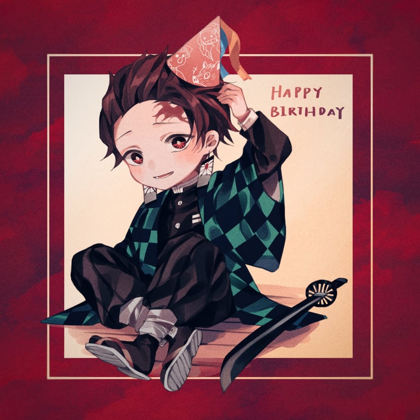 kamado nezuko, kamado tanjirou, agatsuma zenitsu, and hashibira inosuke (kimetsu no yaiba) drawn by amo_(amo_0514)