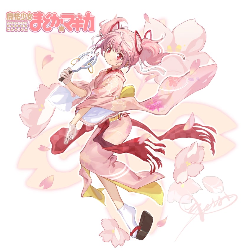 kaname madoka and kyubey (mahou shoujo madoka magica and 1 more) drawn by shan_tong_tong