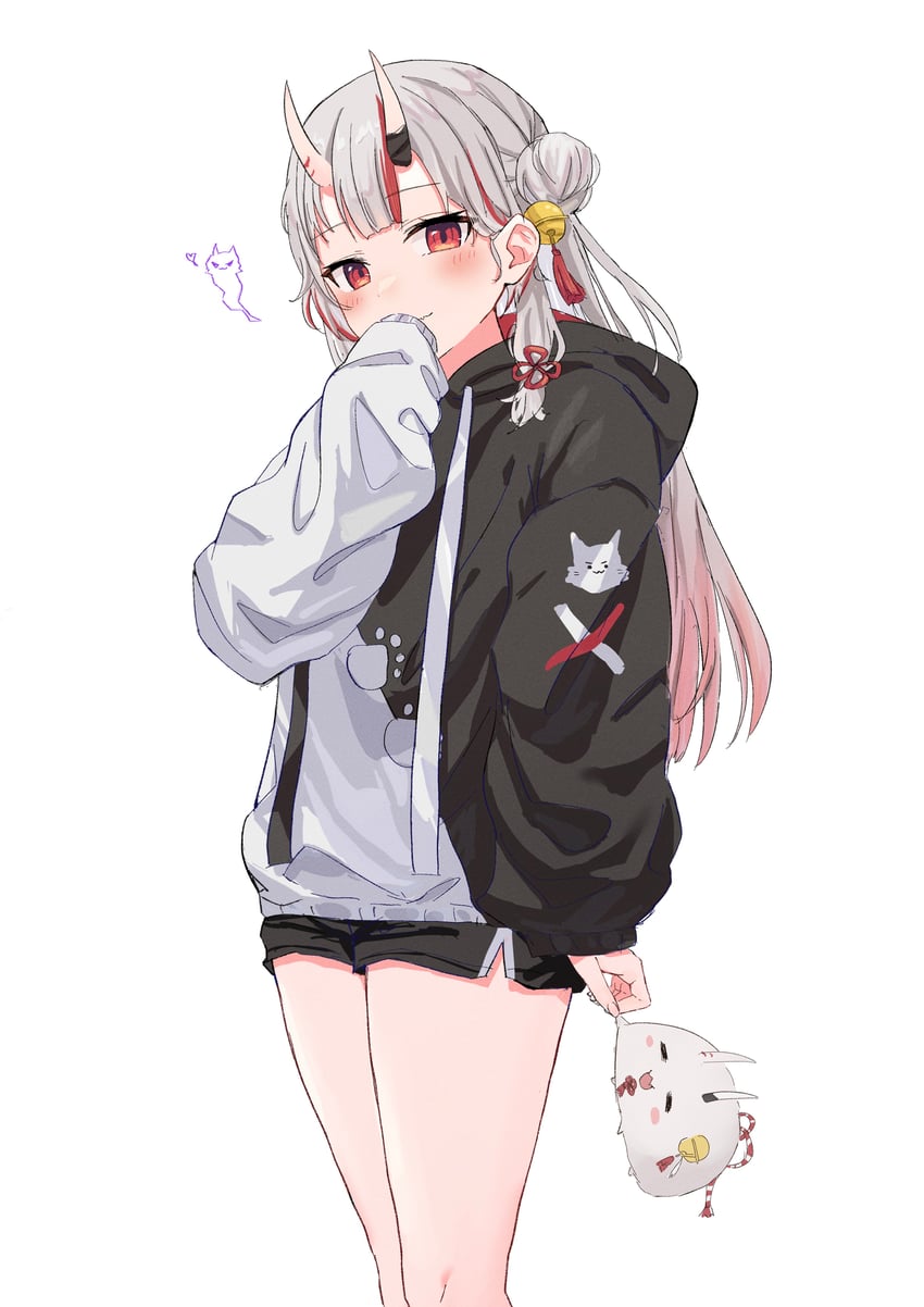 ookami mio, nakiri ayame, poyoyo, and karma (hololive) drawn by mei_am0