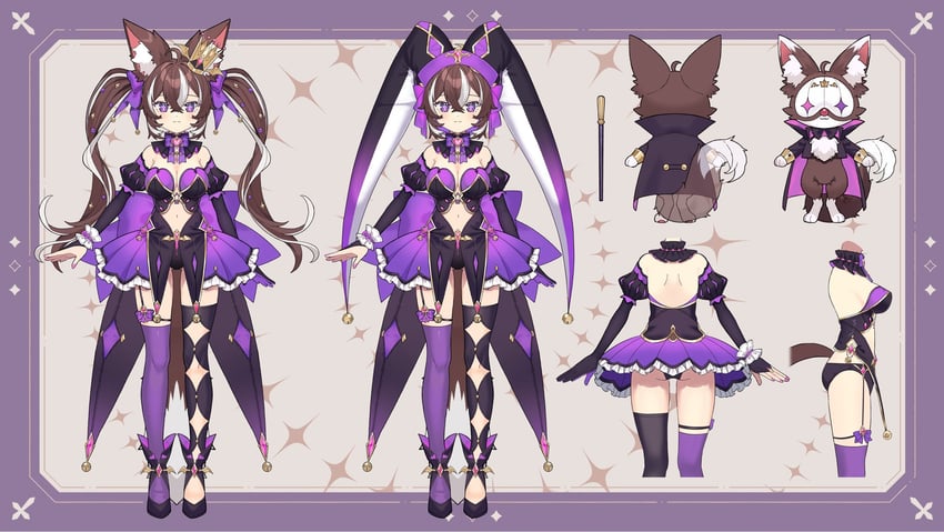rima evenstar (indie virtual youtuber) drawn by nana_ann