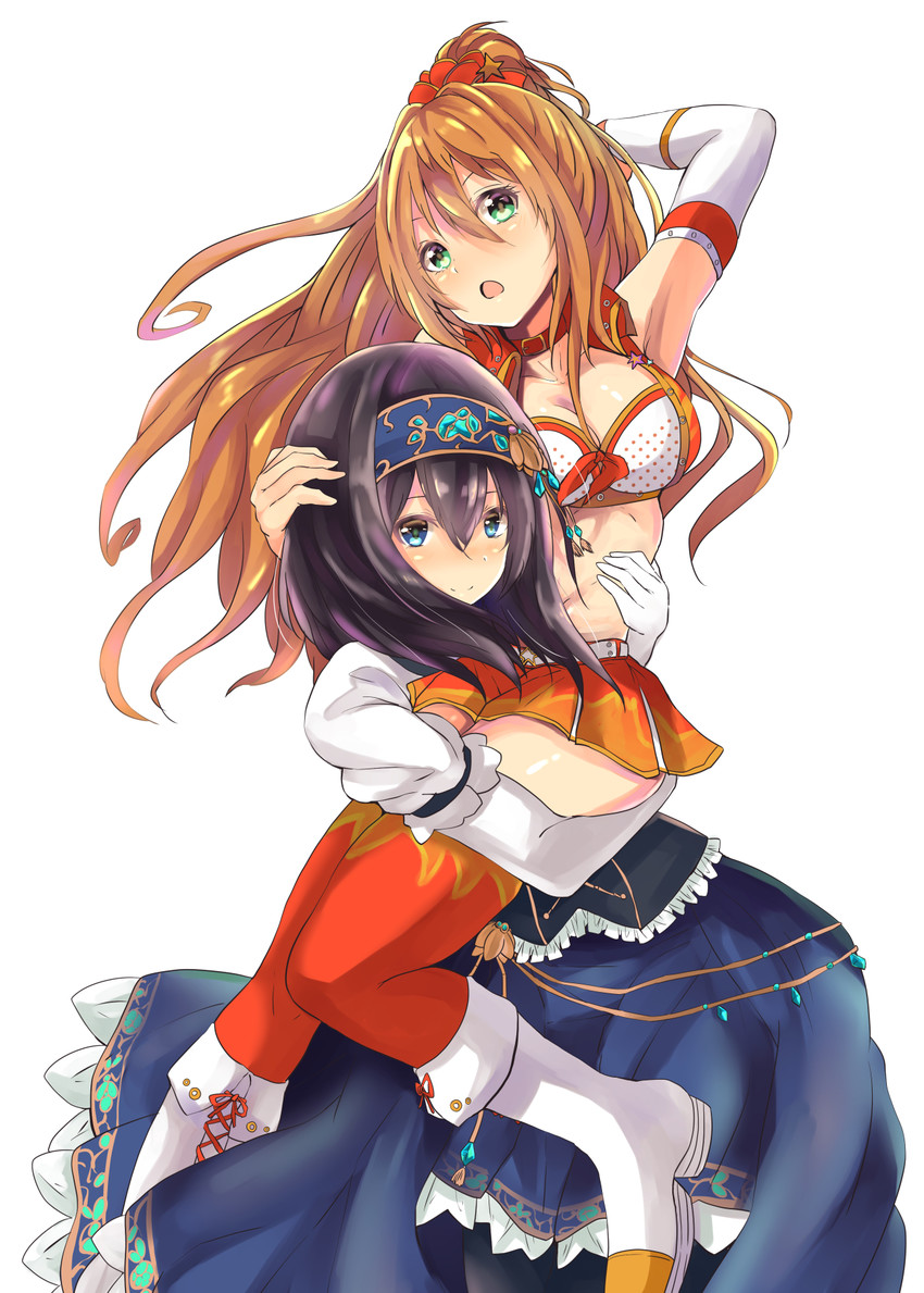 sagisawa fumika and hino akane (idolmaster and 1 more) drawn by owafu