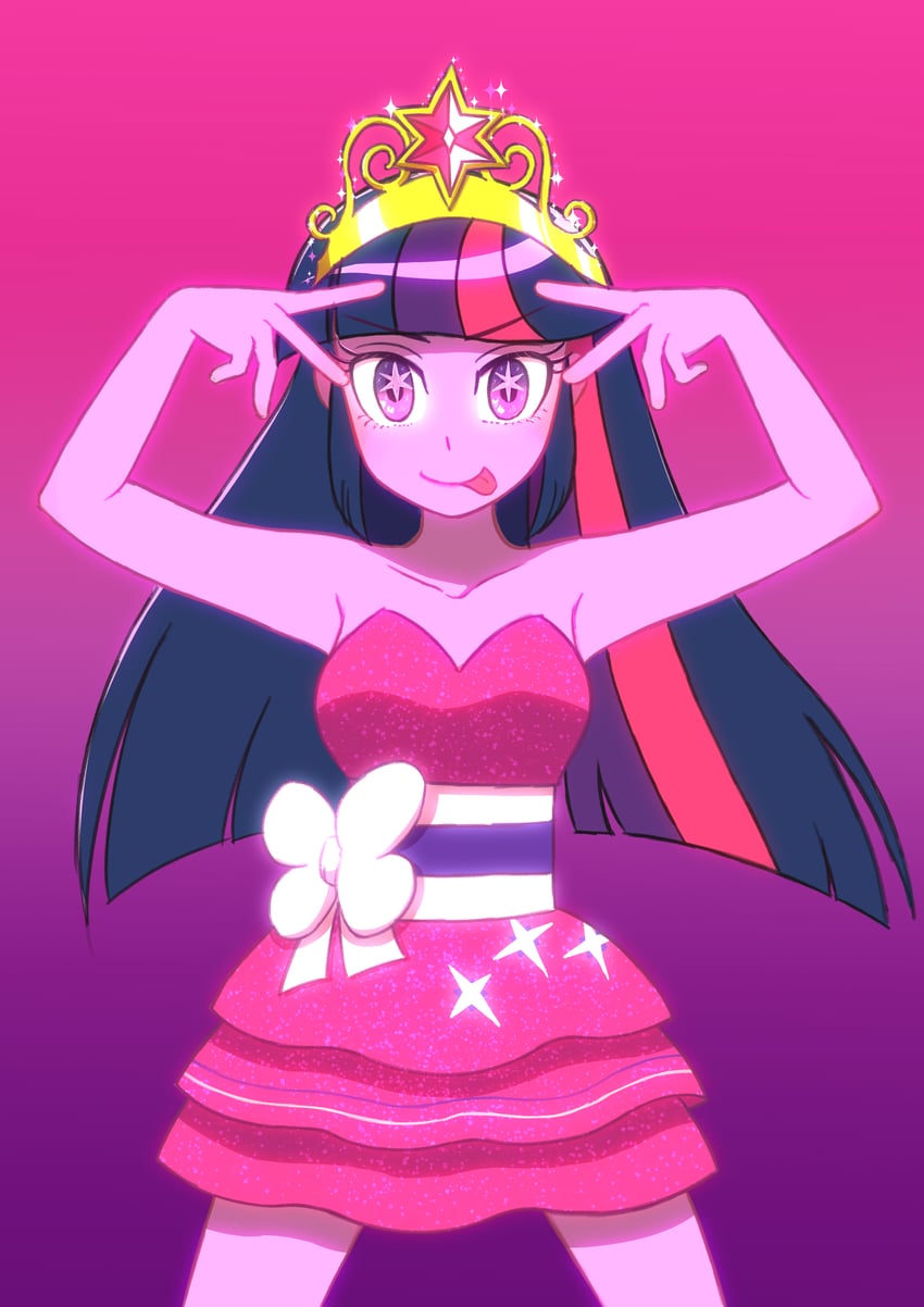twilight sparkle (oshi no ko and 4 more) drawn by haibaratomoe