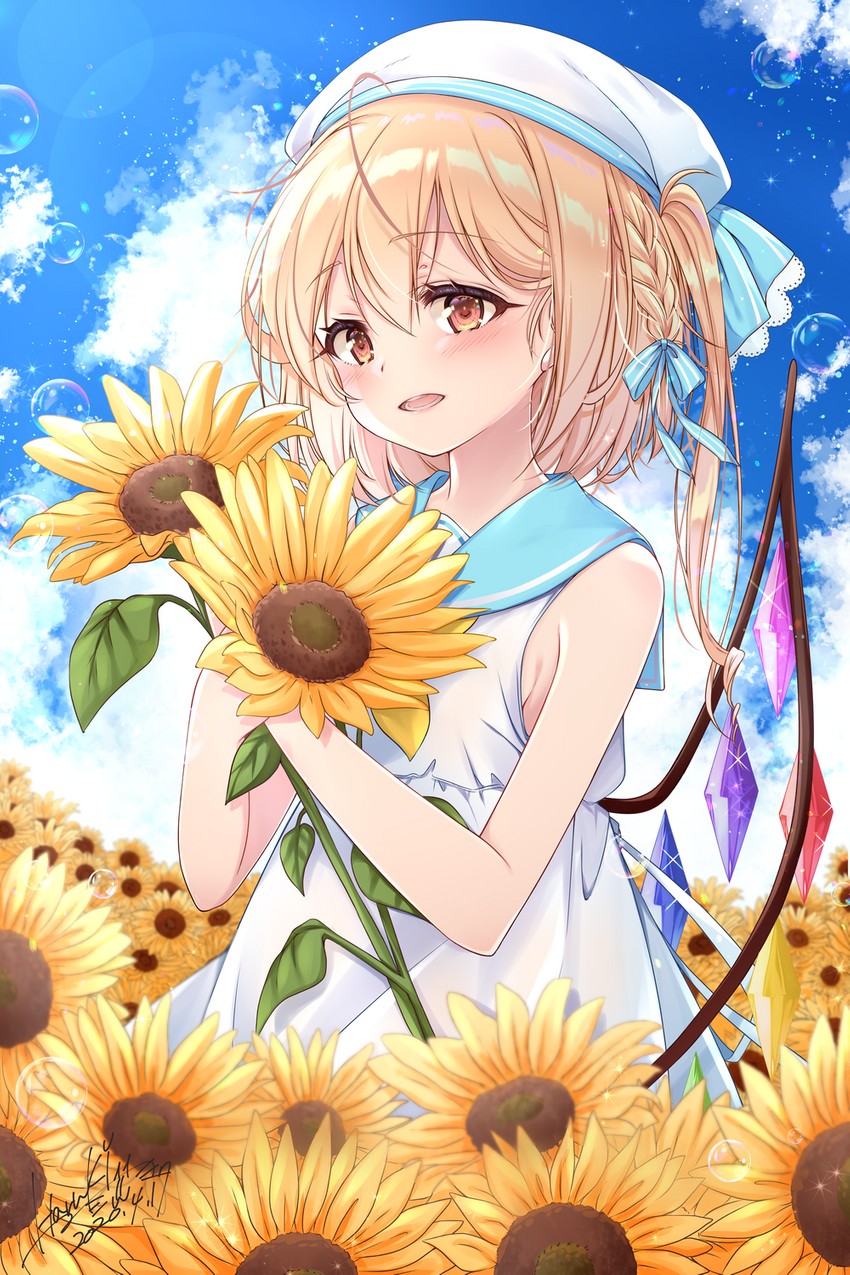 flandre scarlet (touhou) drawn by haruki_(colorful_macaron)
