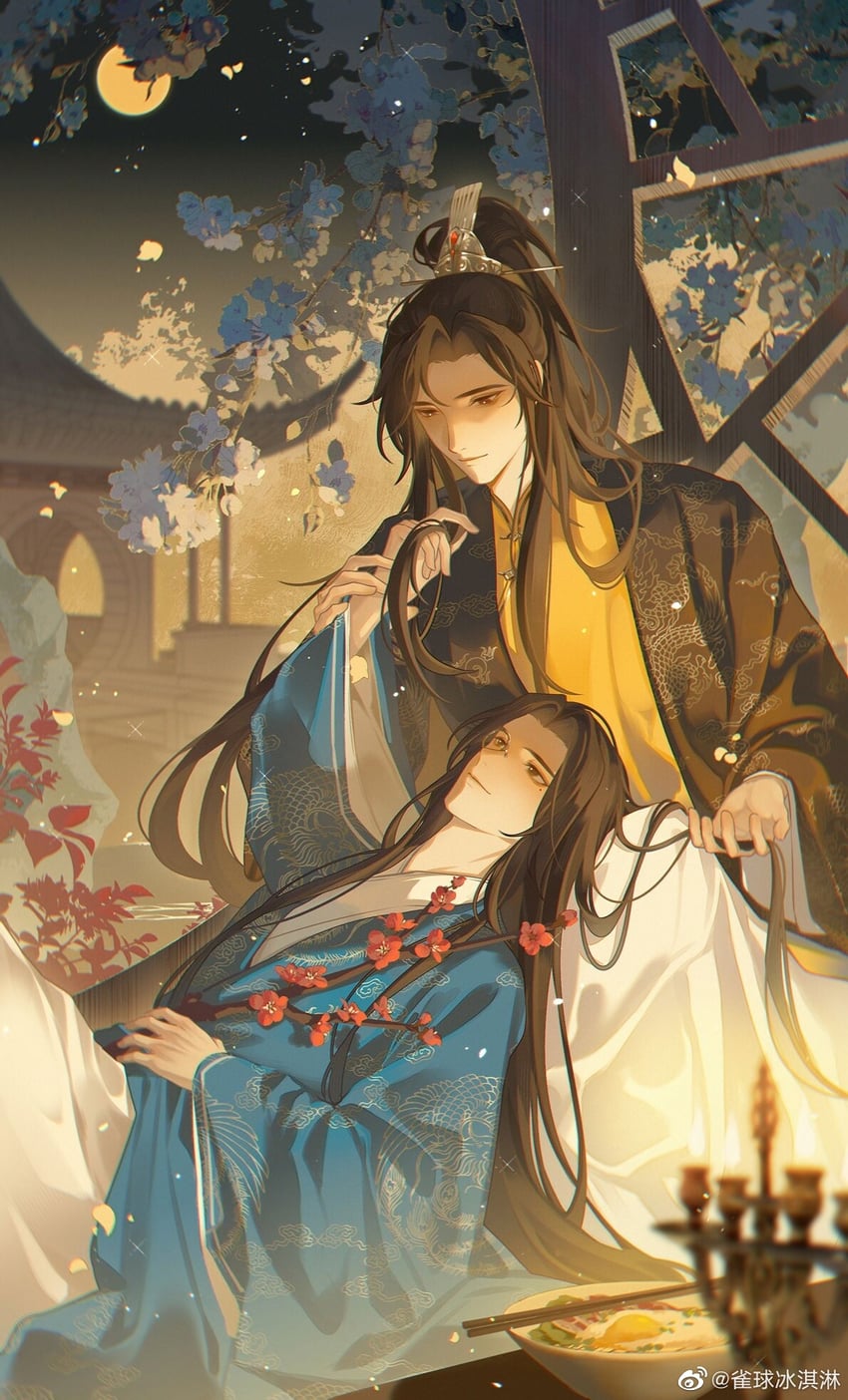 gu yun and chang geng (sha po lang) drawn by que_qiu_bingqilin