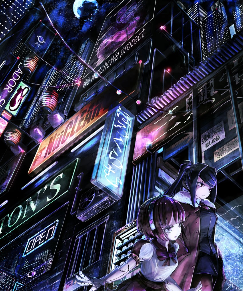 jill stingray and dorothy haze (va-11 hall-a) drawn by pta