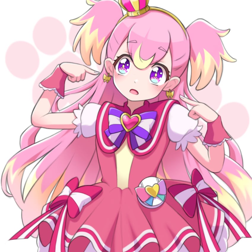 inukai komugi and cure wonderful (precure and 1 more) drawn by mooramango