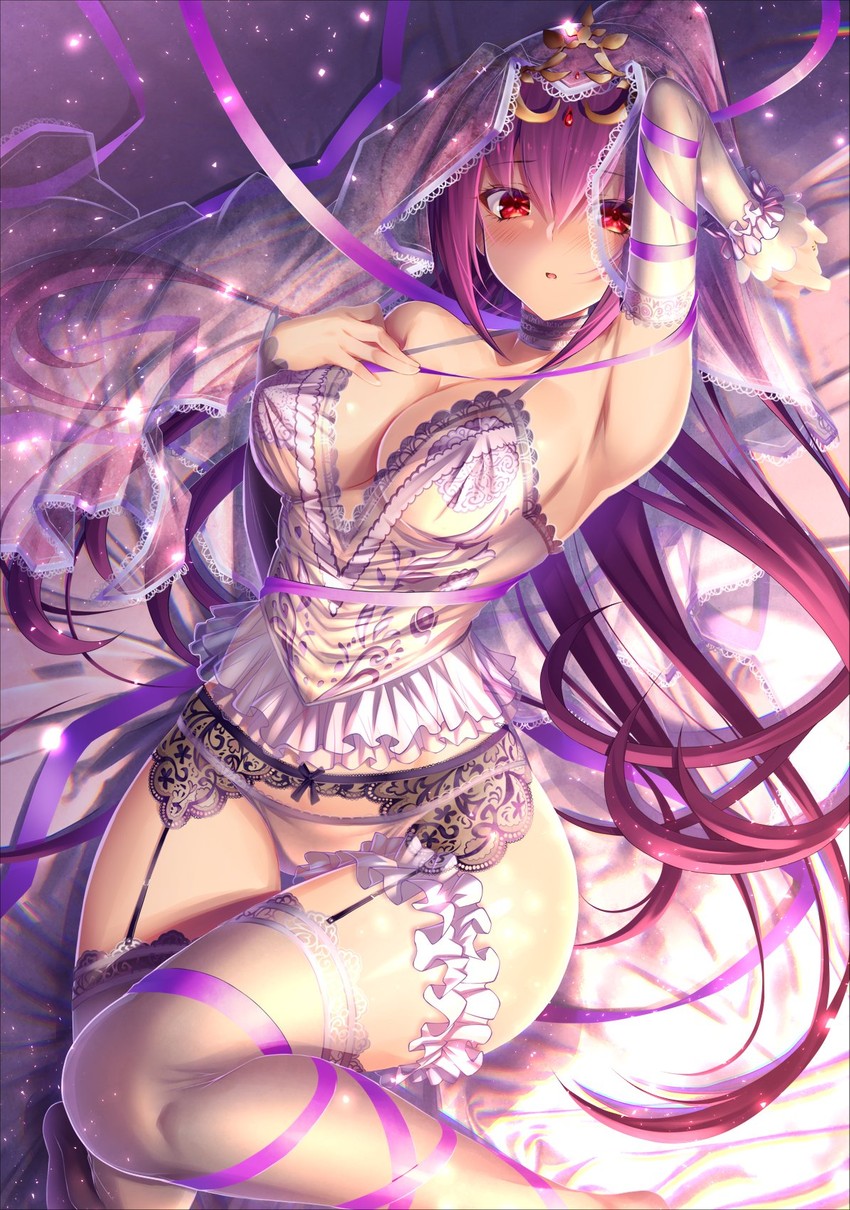 scathach and scathach skadi (fate and 1 more) drawn by emanon123
