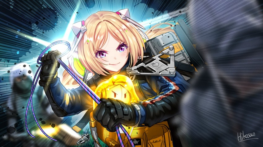 aki rosenthal, sam porter bridges, and rosen-tai (hololive and 1 more) drawn by hikosan