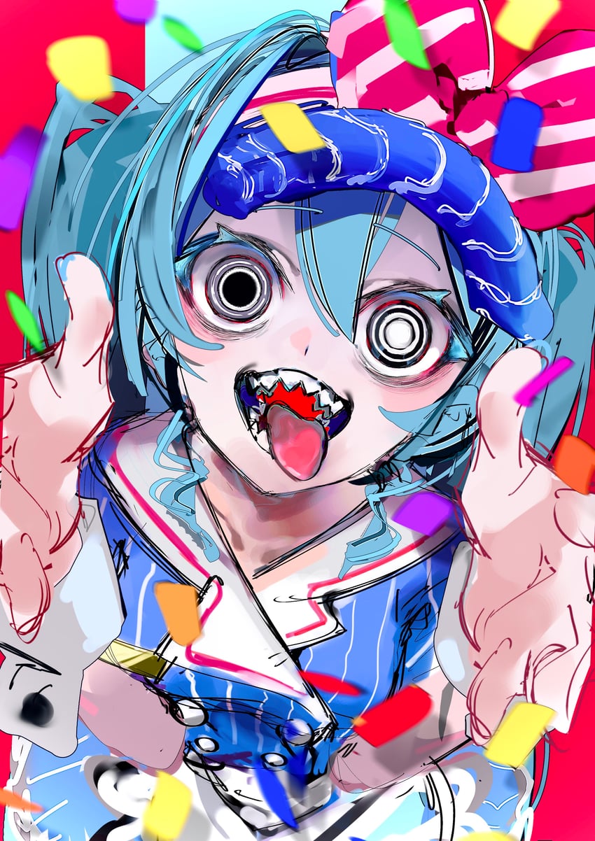 hatsune miku (vocaloid and 1 more) drawn by nept_o