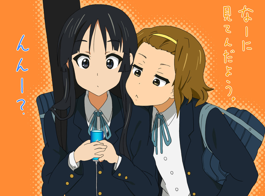 akiyama mio and tainaka ritsu (k-on!) drawn by akasha_(dream)