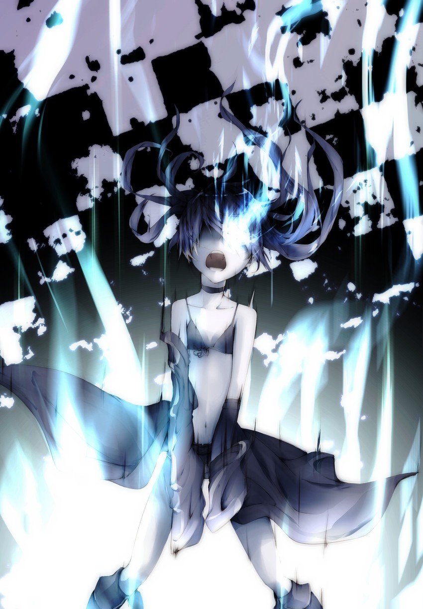 black rock shooter (black rock shooter) drawn by takka_(aegis9294)