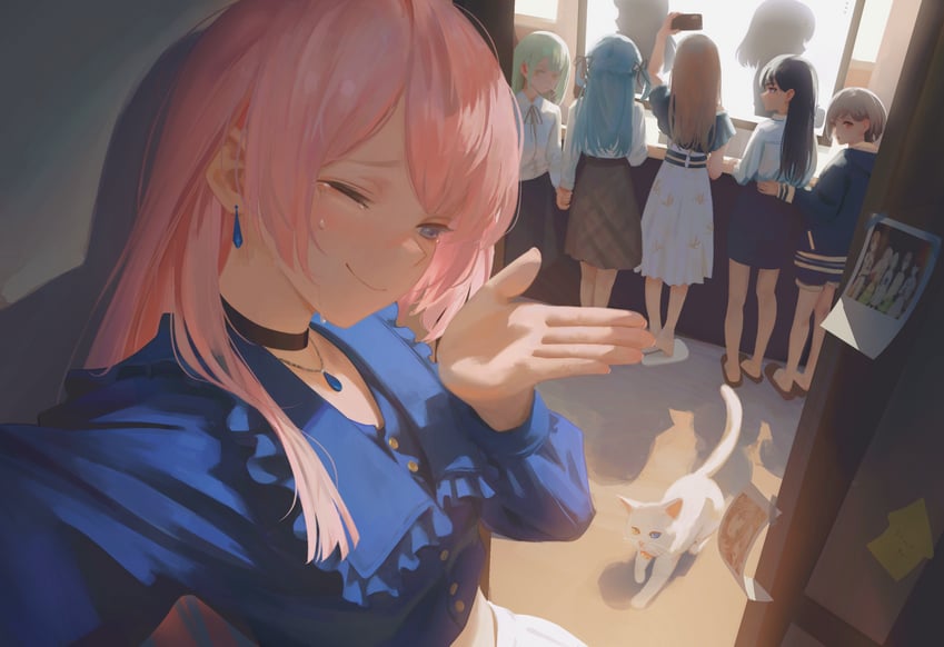 chihaya anon, togawa sakiko, nagasaki soyo, shiina taki, wakaba mutsumi, and 4 more (bang dream! and 1 more) drawn by yao_liao_wang