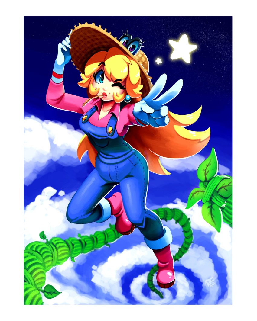 princess peach and tiara (mario and 1 more) drawn by ravenousruss