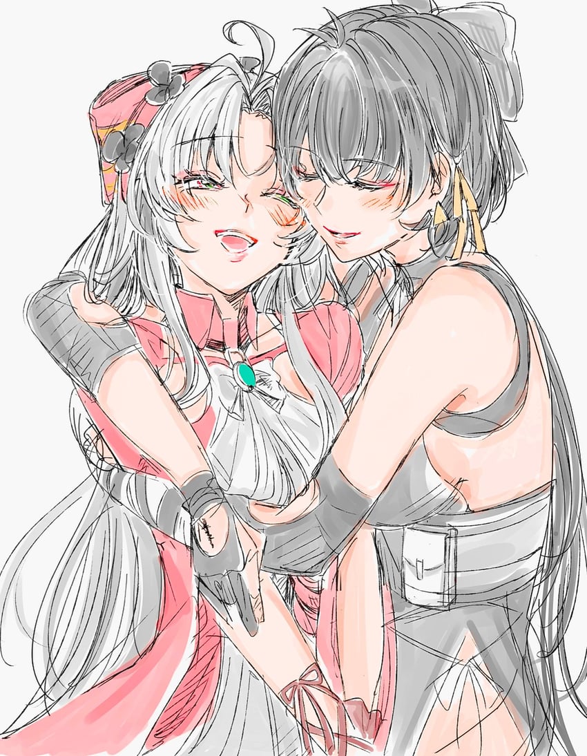 rover, female rover, and carlotta (wuthering waves) drawn by yurikure4