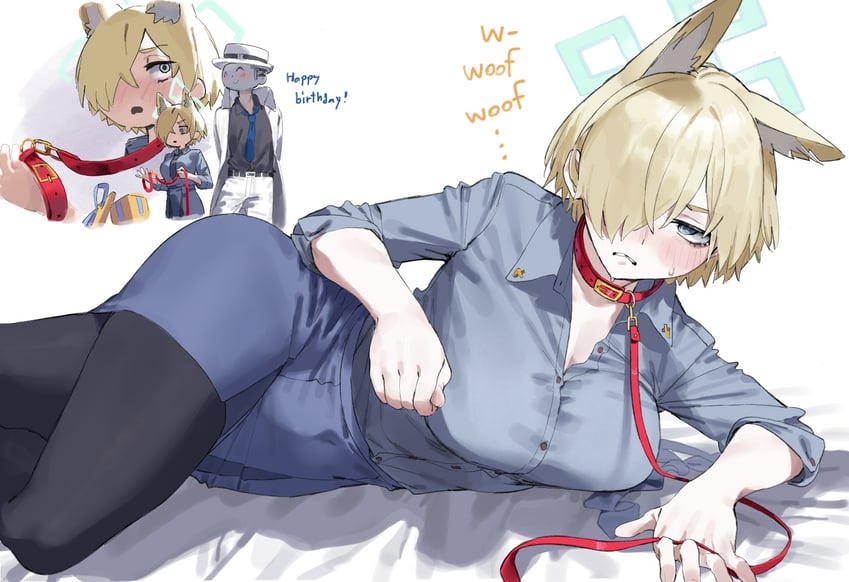 sensei, doodle sensei, and kanna (blue archive) drawn by lonklink