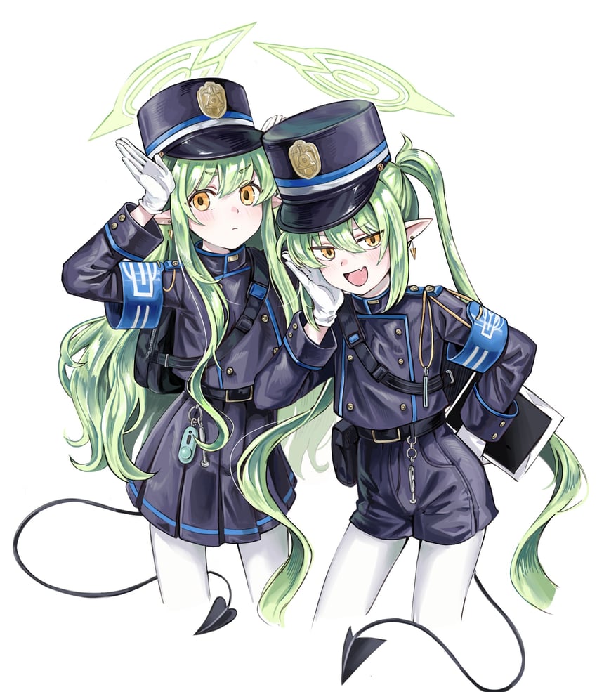 hikari and nozomi (blue archive) drawn by jg_(pixiv_114536863)