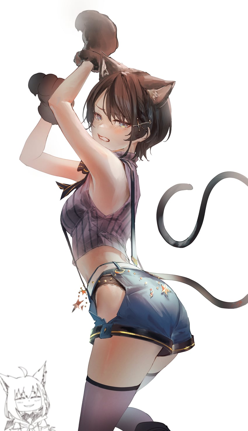 shirakami fubuki and oozora subaru (hololive) drawn by hyde_(tabakko)