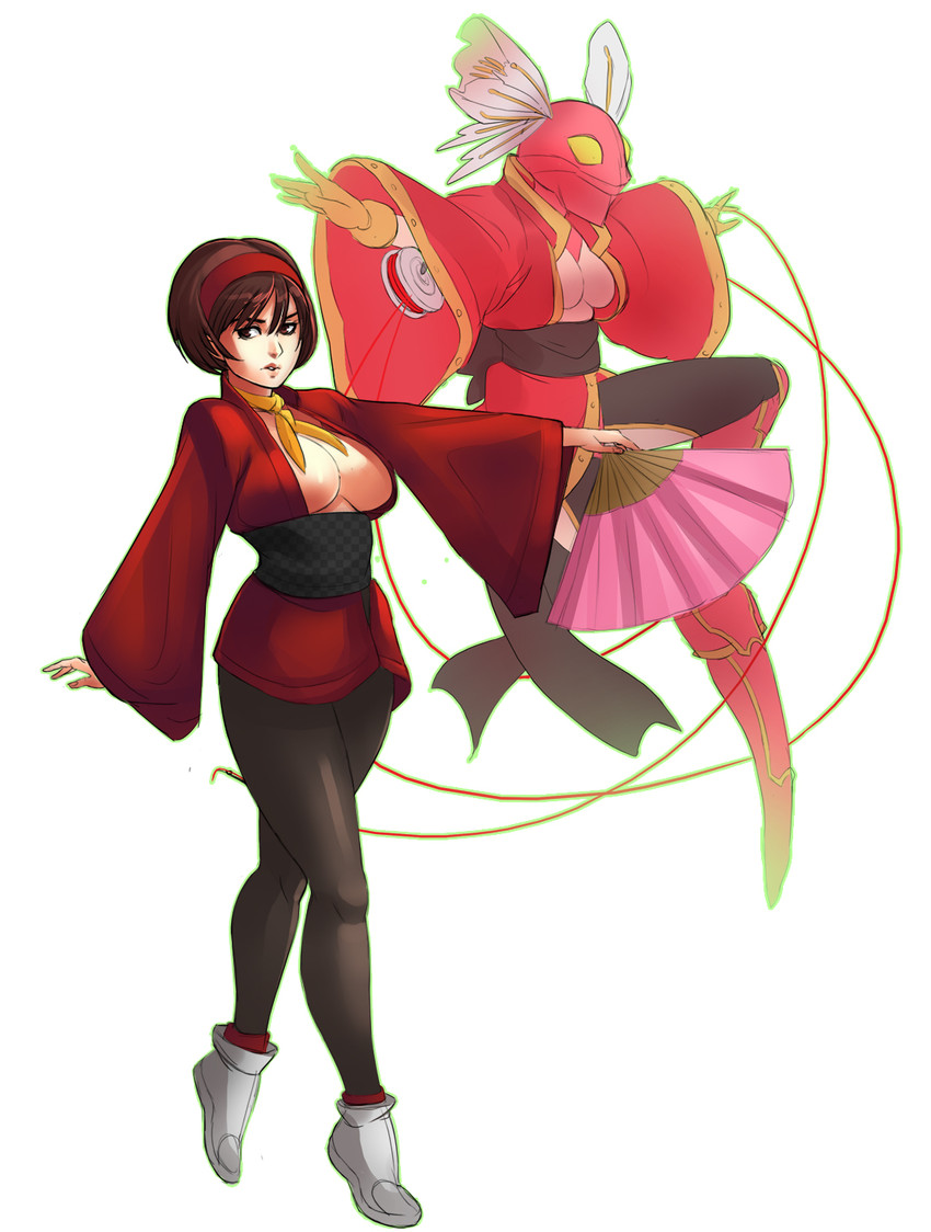 amagi yukiko, konohana sakuya, and kurenai (persona and 2 more) drawn by greenmarine