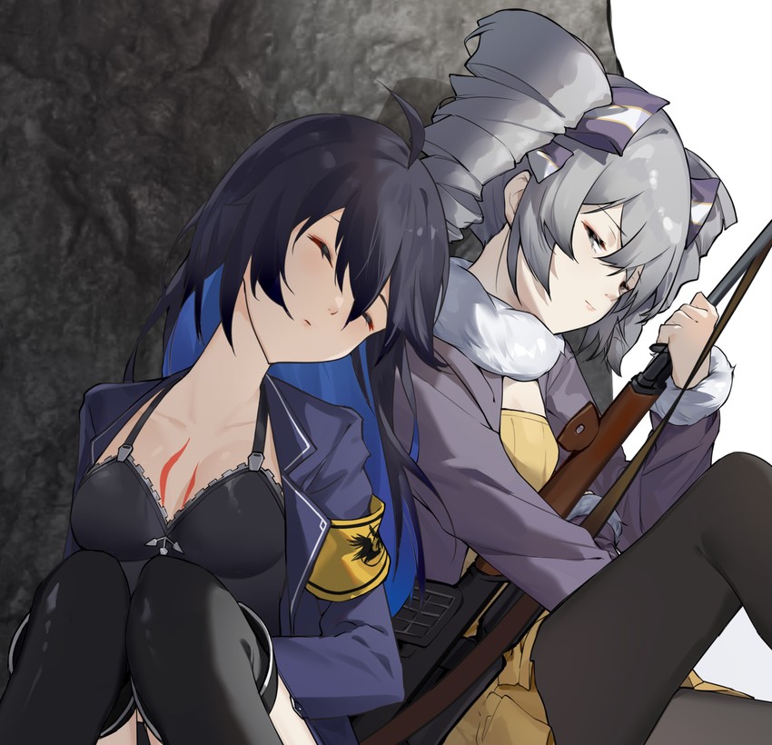 bronya zaychik and seele vollerei (honkai and 2 more) drawn by shu_kunkuokuozi