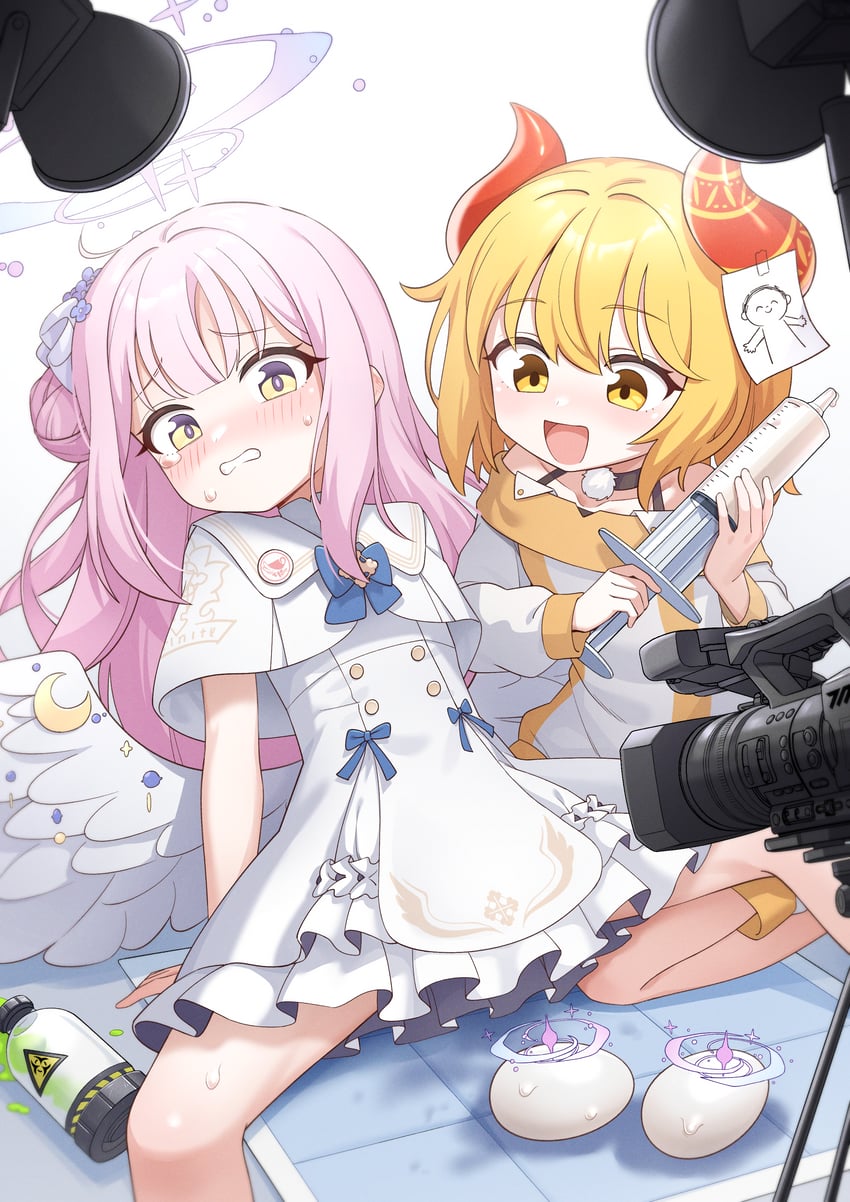 sensei, doodle sensei, mika, female sensei, and mase (original and 1 more) drawn by golmonggu