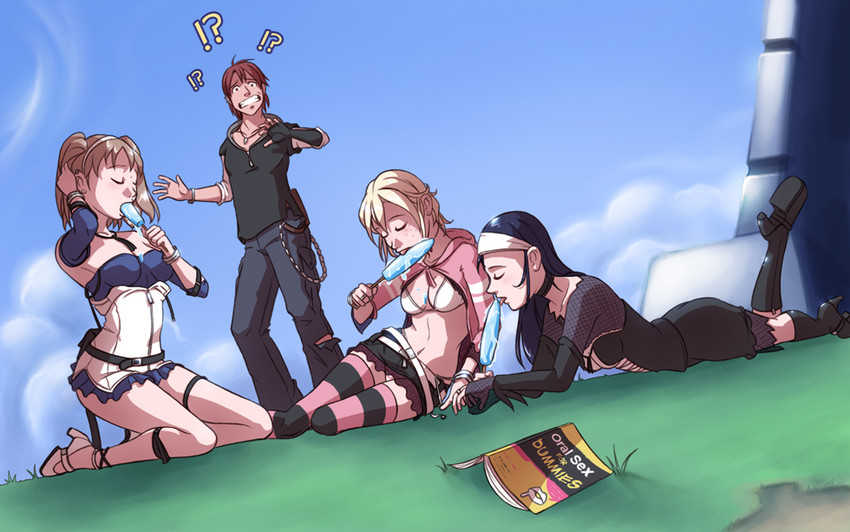 sunshine, molly, and amy (original and 1 more) drawn by dave_cheung