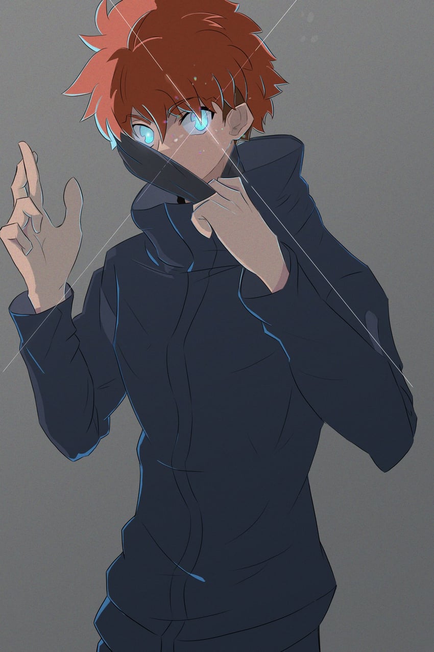 emiya shirou and gojou satoru (fate and 2 more) drawn by shokobr