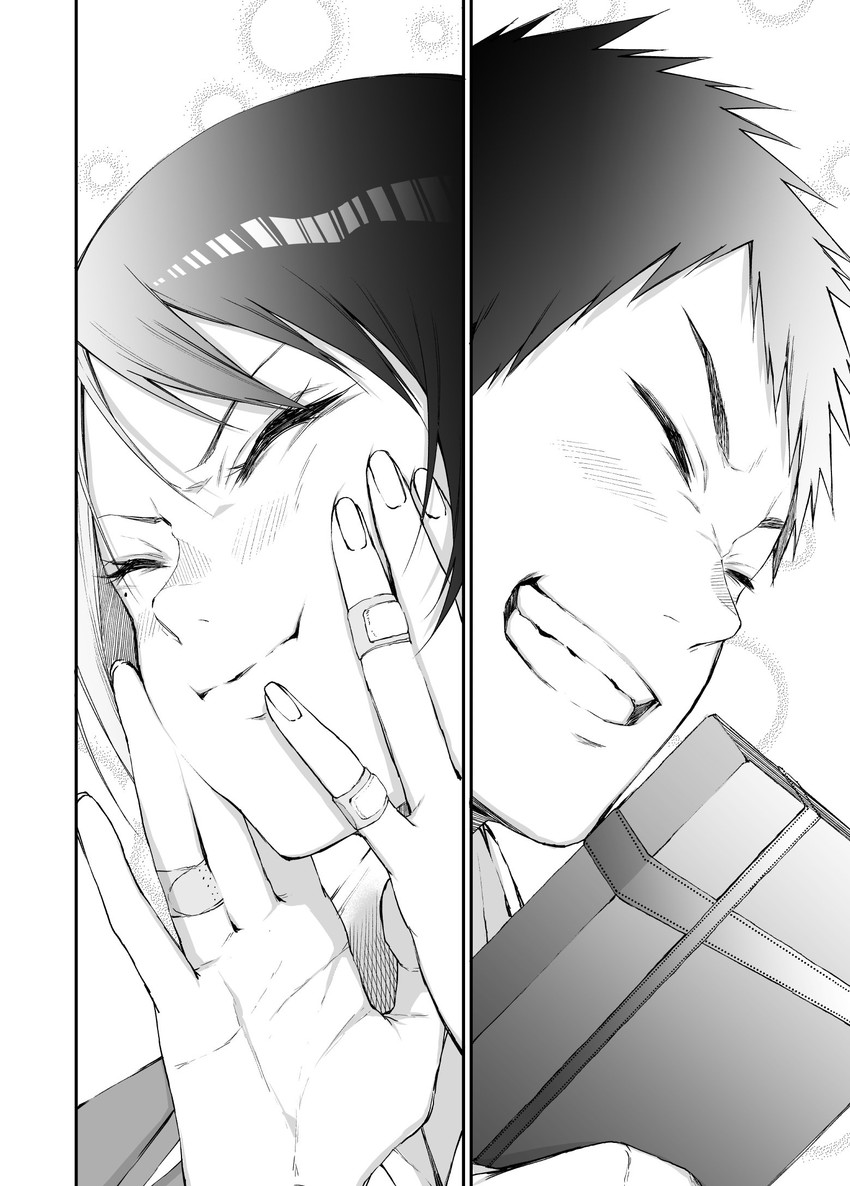 fuji izumi and shida yuudai (original) drawn by vice_(kuronekohadokoheiku)