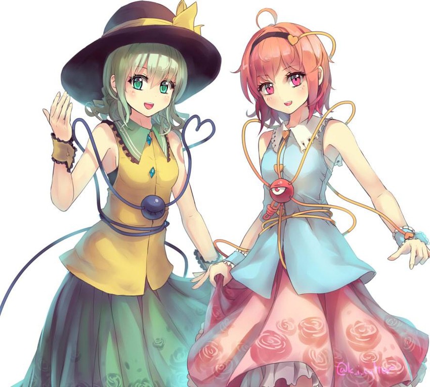 komeiji koishi and komeiji satori (touhou) drawn by culter