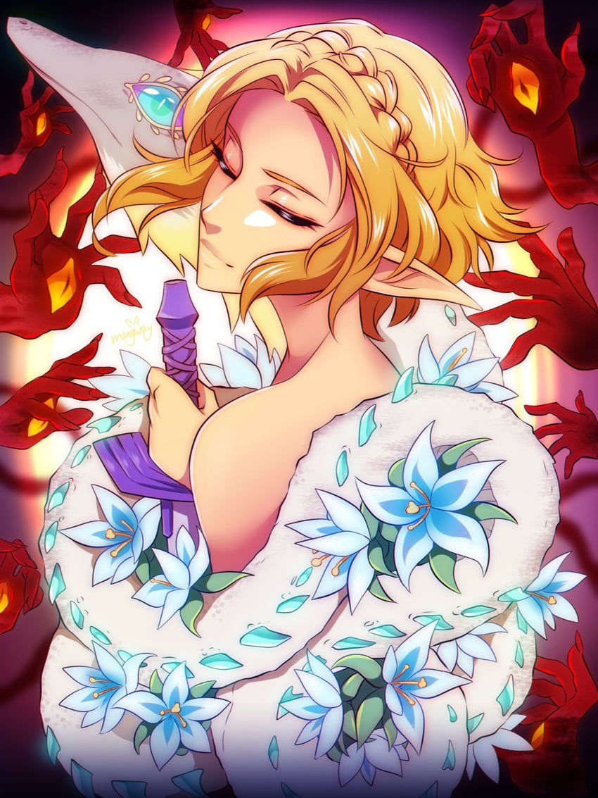 princess zelda and light dragon (the legend of zelda and 1 more) drawn by mingway