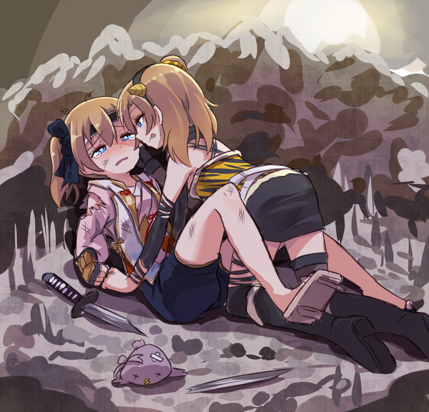 kosaka honoka and minami kotori (love live! and 2 more) drawn by shipii_(jigglypuff)