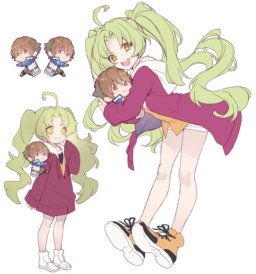 lloyd bannings and kea (eiyuu densetsu and 2 more) drawn by achan_(blue_semi)