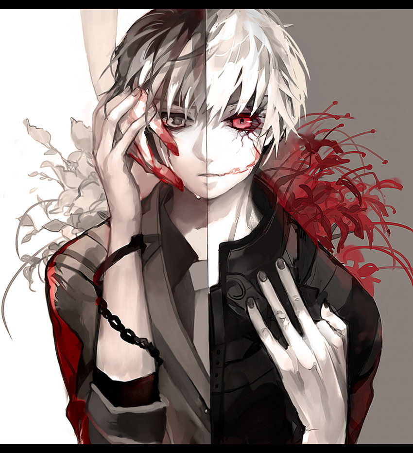 kaneki ken and sasaki haise (tokyo ghoul and 1 more) drawn by ayatoki-1