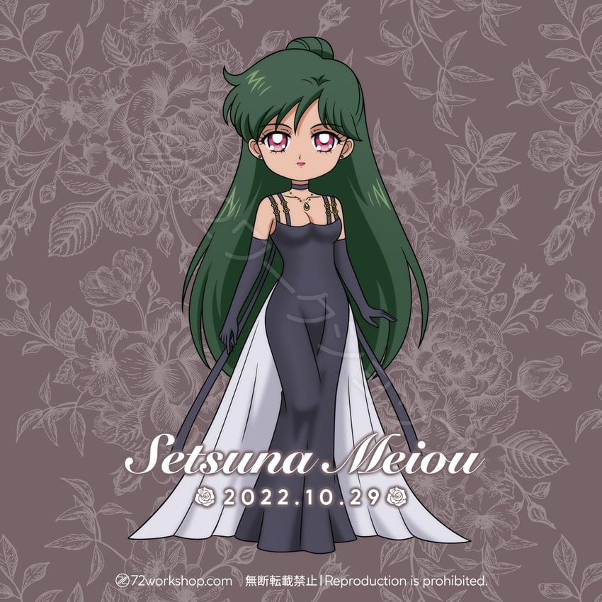 meiou setsuna and princess pluto (bishoujo senshi sailor moon) drawn by 72workshop