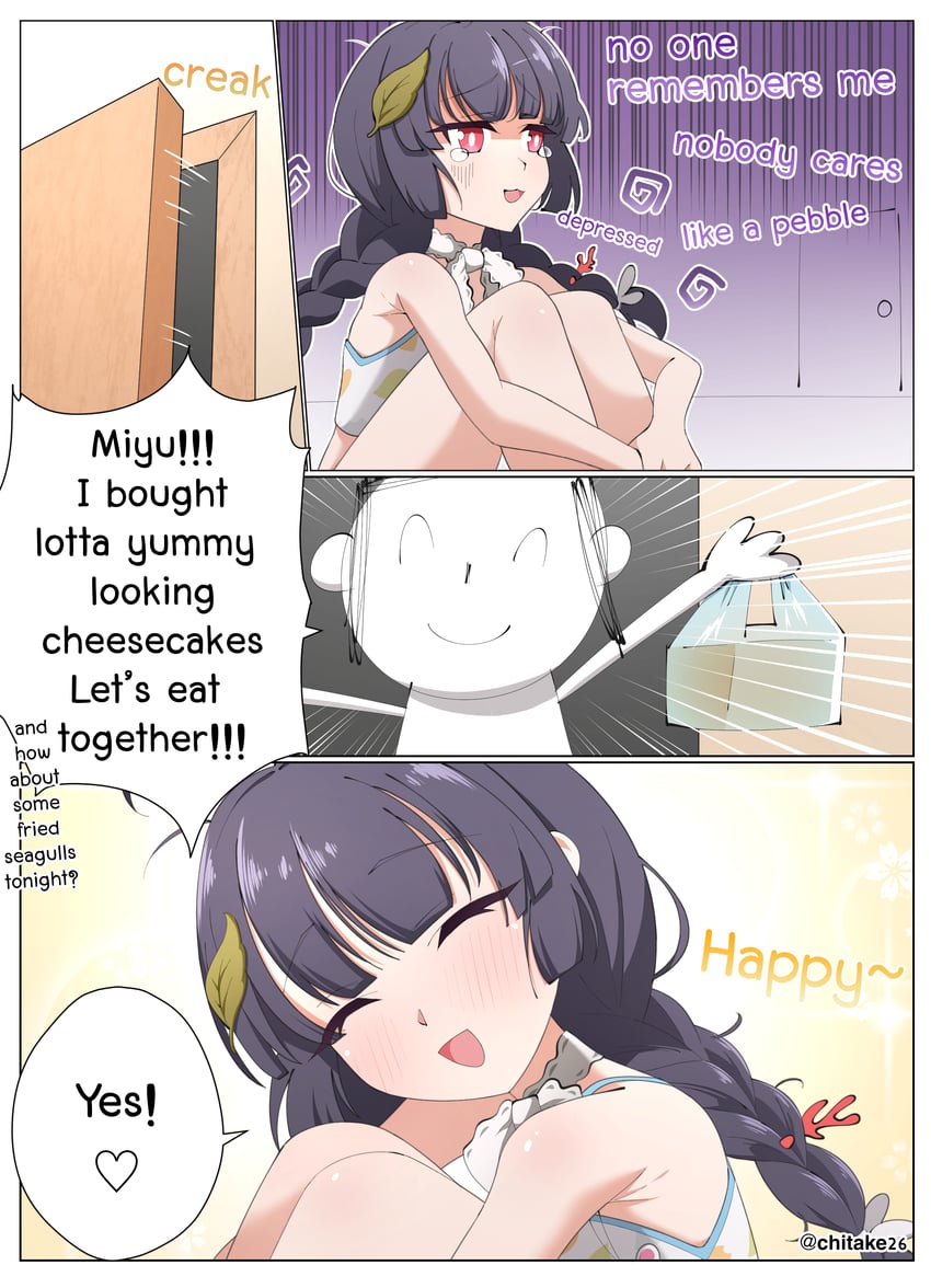 sensei, doodle sensei, and miyu (blue archive) drawn by shirozaya
