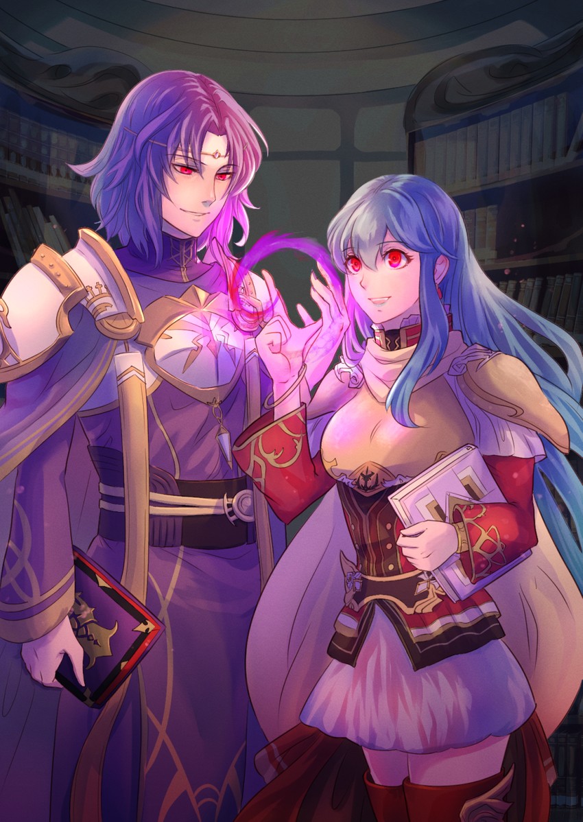 lyon and eirika (fire emblem and 2 more) drawn by riou_(pooh920)