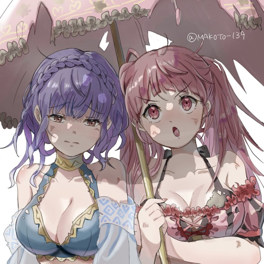 hilda valentine goneril and marianne von edmund (fire emblem and 2 more) drawn by makoto_139