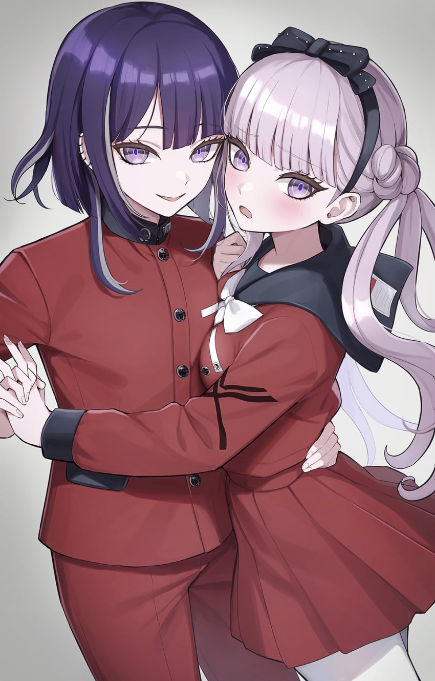 tsukumo kako and tsukumo ima (the hundred line -last defense academy-) drawn by ura_(hamburg_oniku)