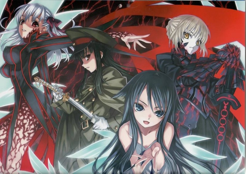 artoria pendragon, saber alter, matou sakura, saya, dark sakura, and 1 more (fate and 5 more) drawn by matsuryuu