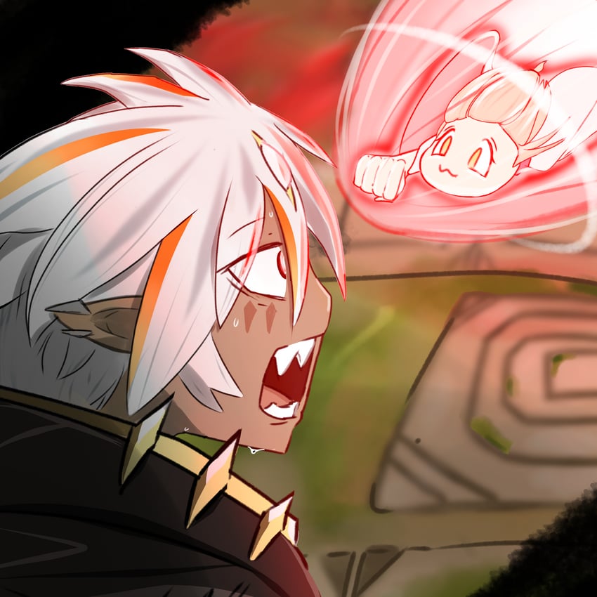 albaz, ash blossom & joyous spring, and fallen of albaz (yu-gi-oh! and 1 more) drawn by grakueeds