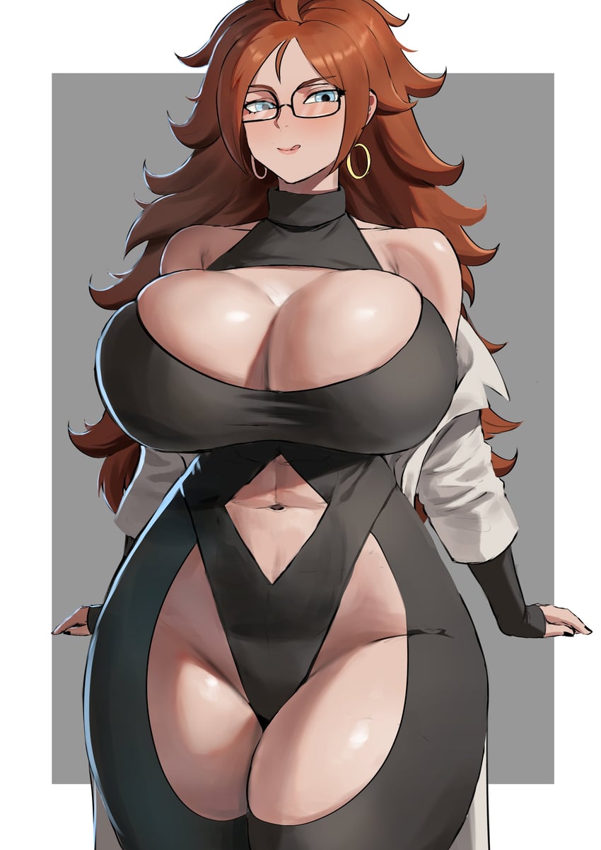 android 21 (dragon ball and 1 more) drawn by ethan69_(anhuzart)