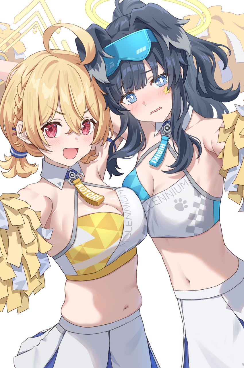 hibiki and kotori (blue archive) drawn by simoumi_217