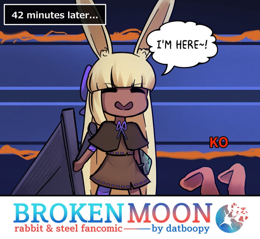 heavyblade rabbit and dancer rabbit (rabbit and steel) drawn by boopy_(datboopy)