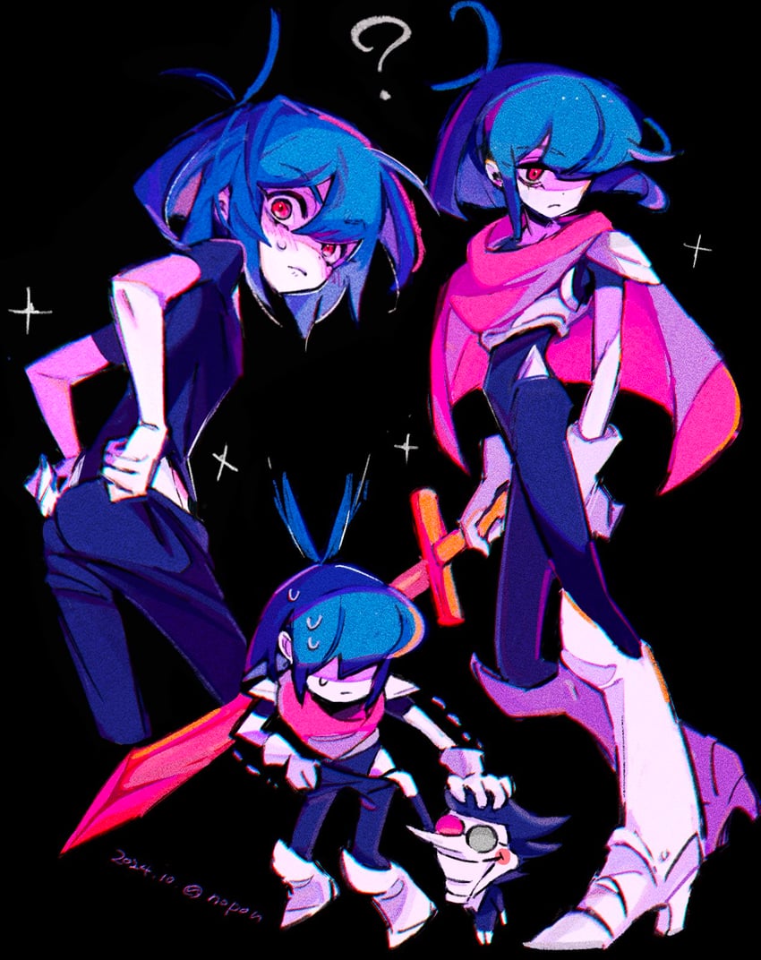 kris and spamton g. spamton (deltarune) drawn by noppo_(nopon)