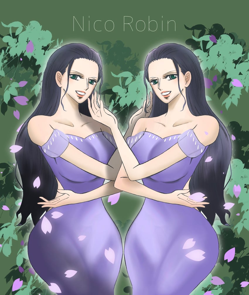 nico robin (one piece) drawn by yuuki_3232