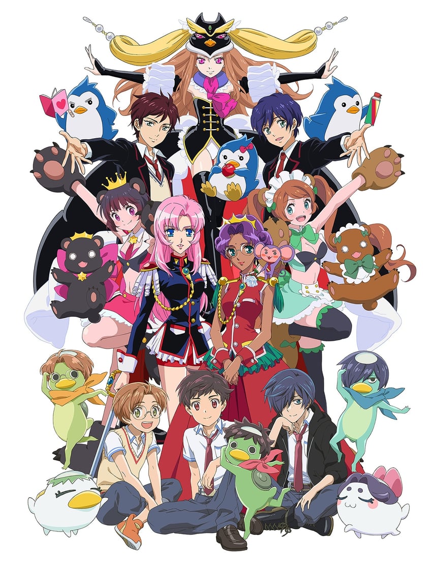 tenjou utena, takakura himari, himemiya anthy, princess of the crystal, takakura shouma, and 12 more (shoujo kakumei utena and 3 more)