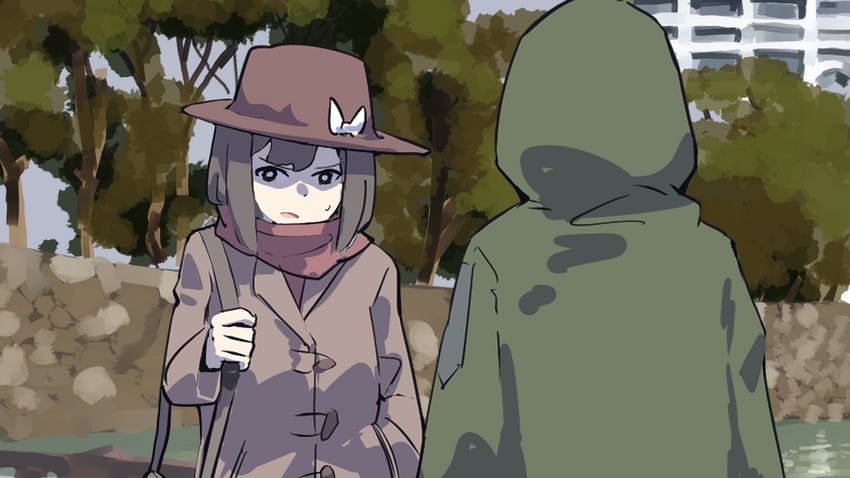 usami renko and jiko mujun (touhou and 1 more) drawn by leftame