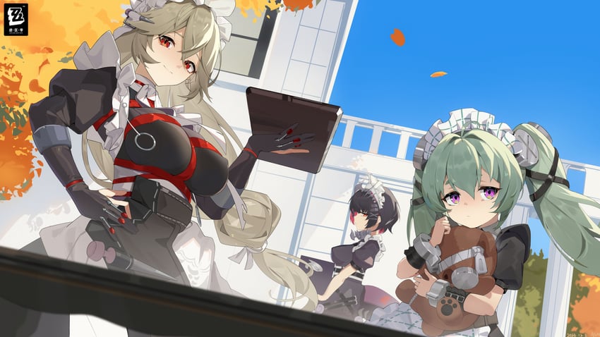 ellen joe, corin wickes, and alexandrina sebastiane (zenless zone zero) drawn by lqk_(pixiv_40481191)