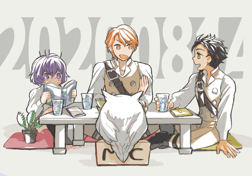 claude von riegan, bernadetta von varley, feh, and ferdinand von aegir (fire emblem and 2 more) drawn by batoson54